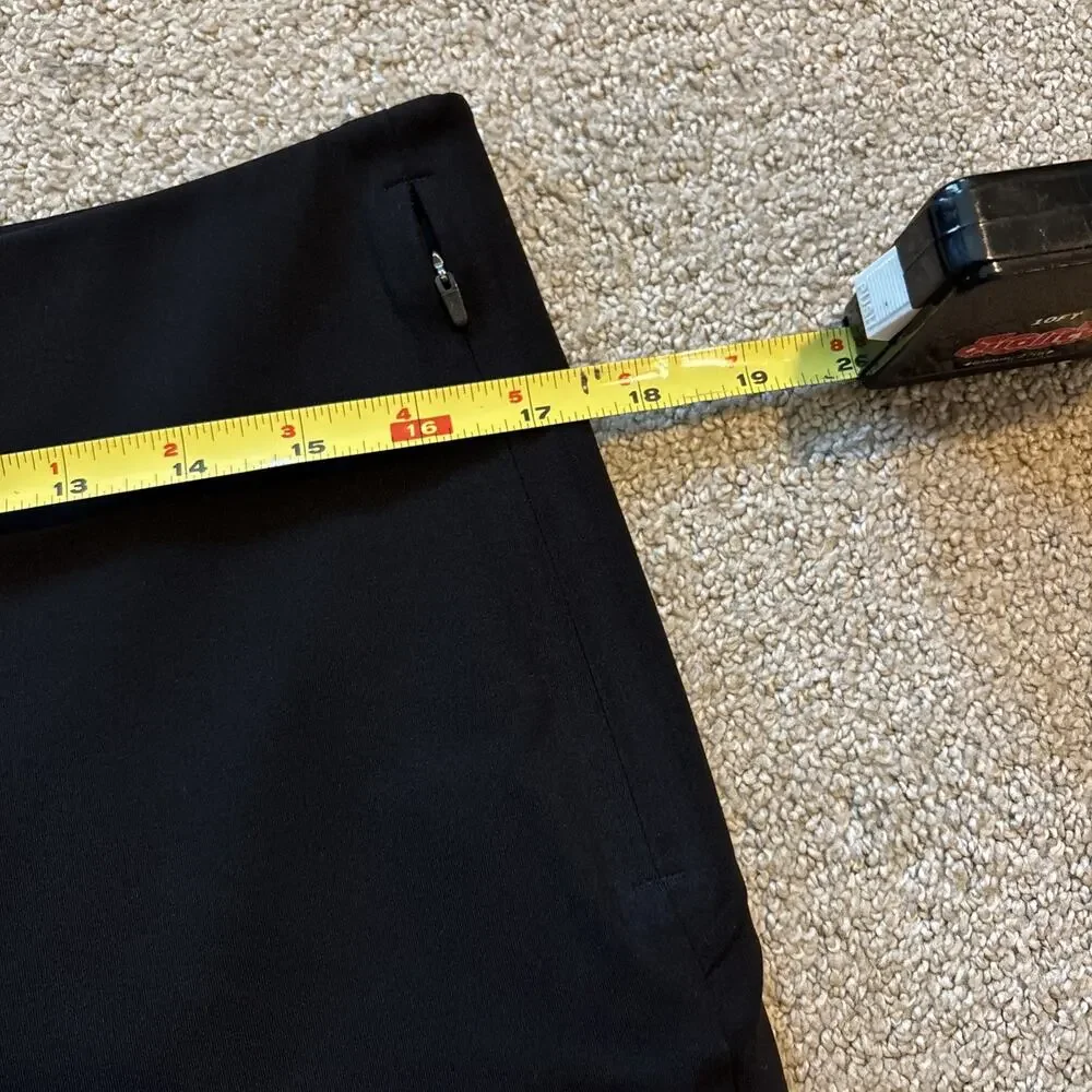 Lululemon Pants Women’s Sz 14 Black Smooth Fit Pull On High Rise Work Preppy - Picture 4 of 9